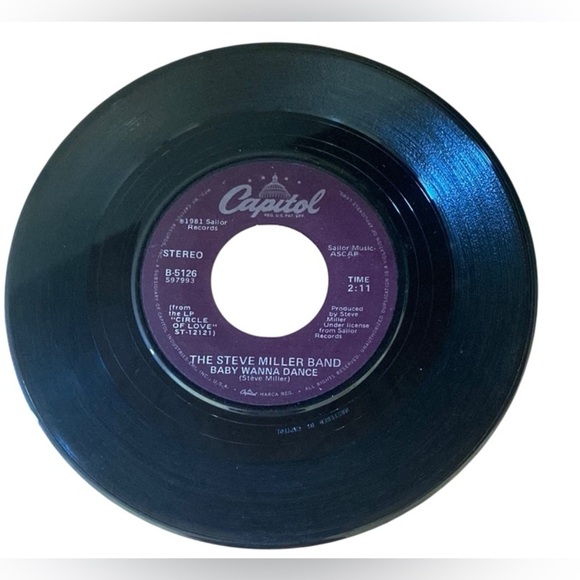 STEVE MILLER ABRACADABRA/BABY WANNA DANCE (VG) B-5126 45 RECORD - Picture 1 of 6